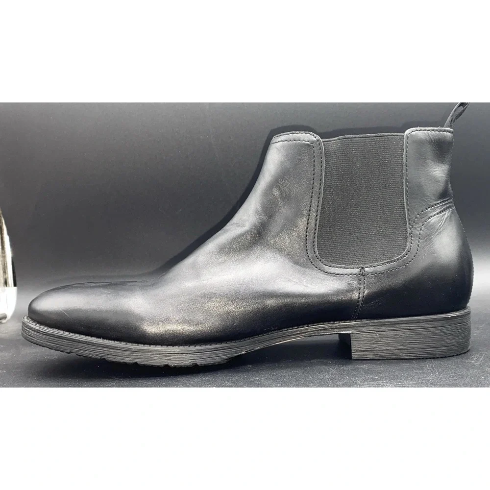 Gordon Rush Men's Cardiff Black Leather Chelsea Boots NIB Sz US 11 $245‎ Retail
